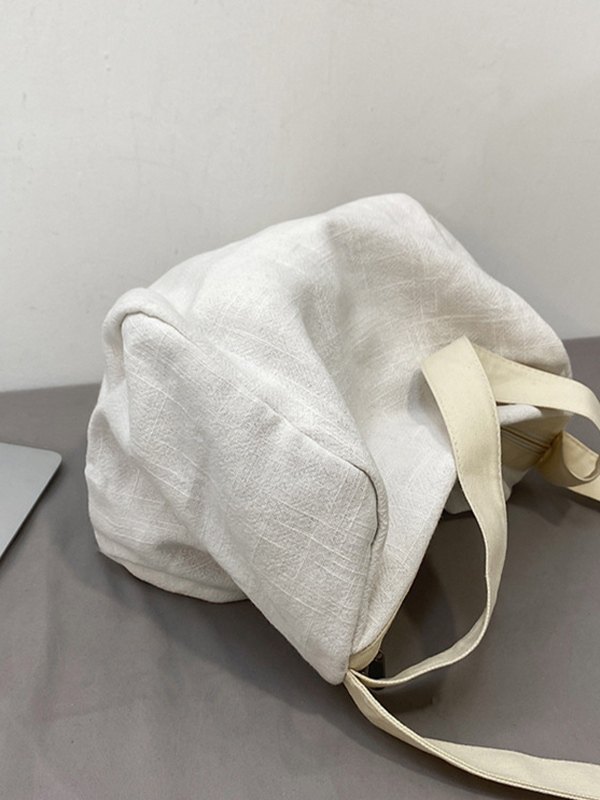 Solid Color Large Crossbody Bag-4