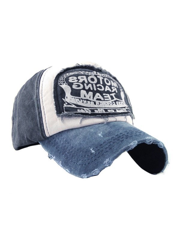 Vintage Patchwork Distressed Baseball Cap-1