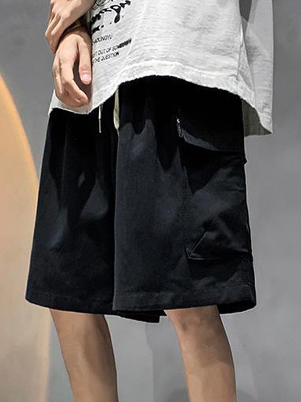 Men's Casual Loose Cargo Shorts-2