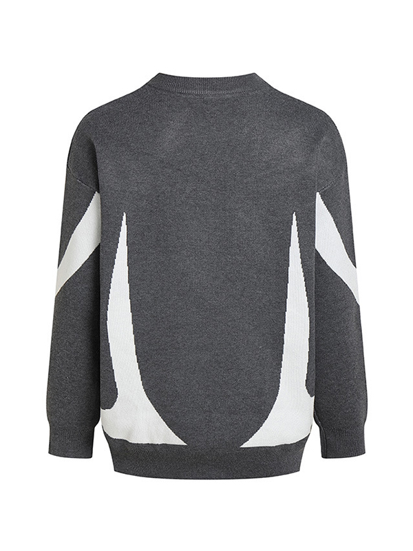 Star Jacquard Baggy Sweater-2